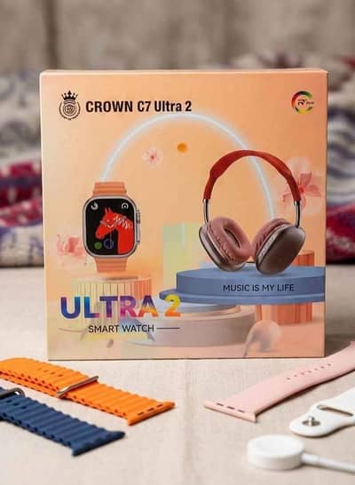 C7 ultra 2 smart watch ⌚ and headphone  