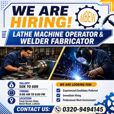 Lathe machine operator [kharadia] welder fabricator