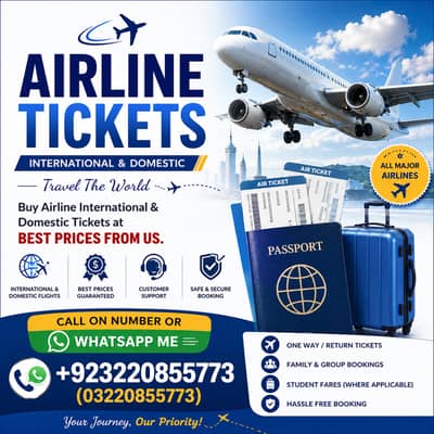 Cheap International & Domestic Air Tickets | WhatsApp Booking