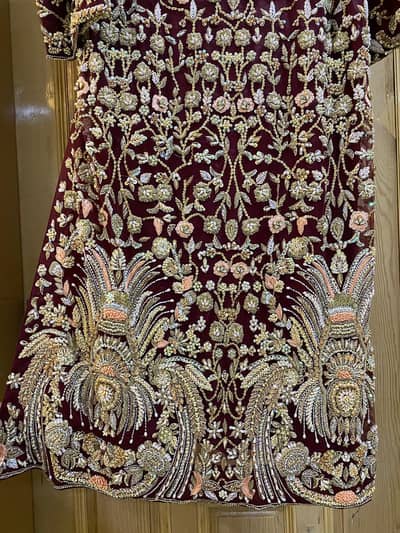 Red color barat dress