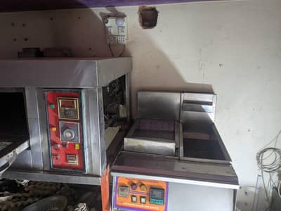 Deep zingar fryer with 2 Tube burner