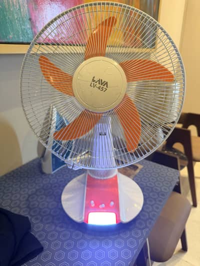 Sogo lava LV 457 re-chargable fan with light
