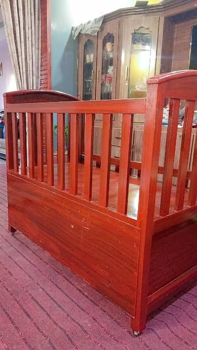 Baby cot with Mattress || wooden cot || kids bed || Baby crib || coat