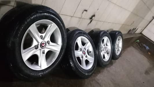 Tyre alloy rim 165/70/13. . 0345.5131255