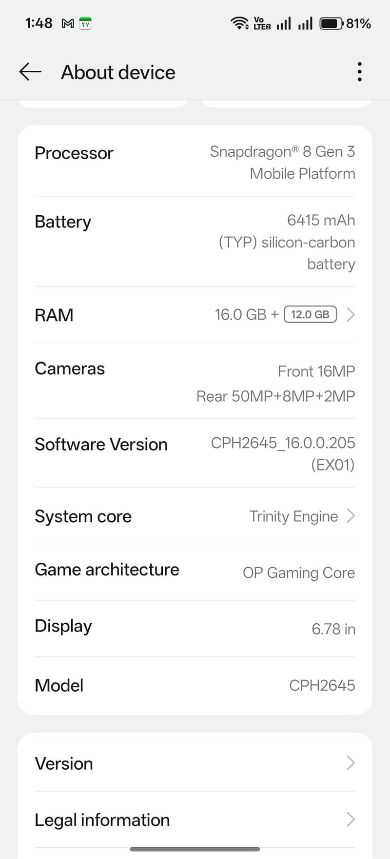 One Plus 13R 1
