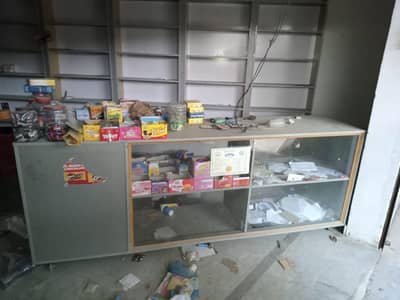 Racking and counter for sale