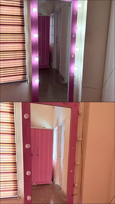 Single bed ,wardrobe ,side table ,dressing Mirror