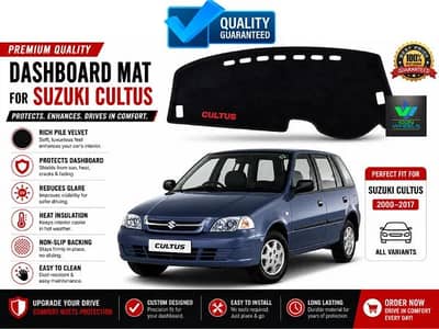 Cultus dashboard valvet mat with free top cover of cultus