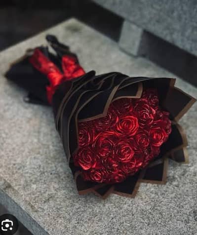 Beautiful handmade ribbon flower bouquet and gajra