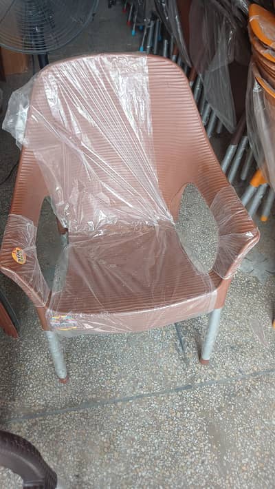 plastic chair and table