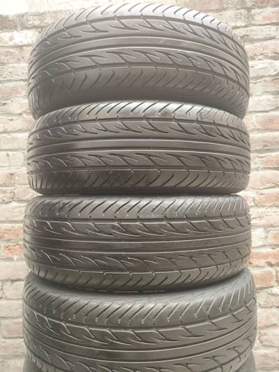 Lahore Tyres 195/65R15 Brightstone Brand 80% Condition 4 Tyres Set