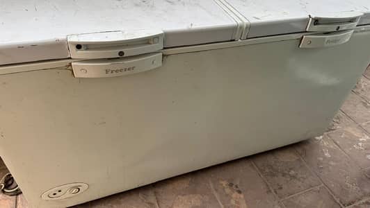 Waves Double Door DeepFreezer , half & half , orginal gas