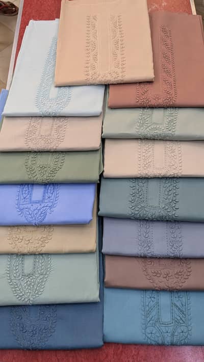 cotton hand emroidre unstich fabric