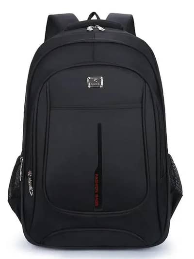 Men's Black Large Capacity Backpack Travel School Business