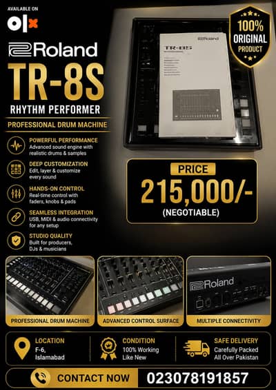 Roland TR-8S Drum Machine | Original | Music Production Studio Gear
