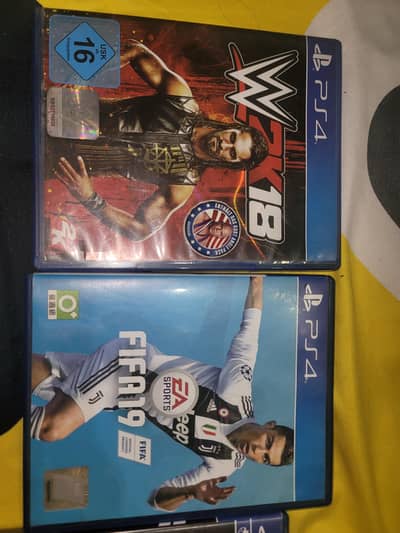 ps 4 games ww2k18,fifa 19,grandturismo sport