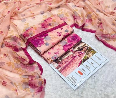 three peace women unstitched suit in wholesale prices
