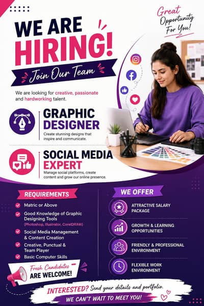 graphic designing expert or social media expert