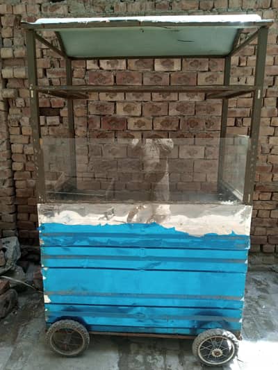 Burger & Shawarma Counter with Hot Plate, Burner| with Accessories