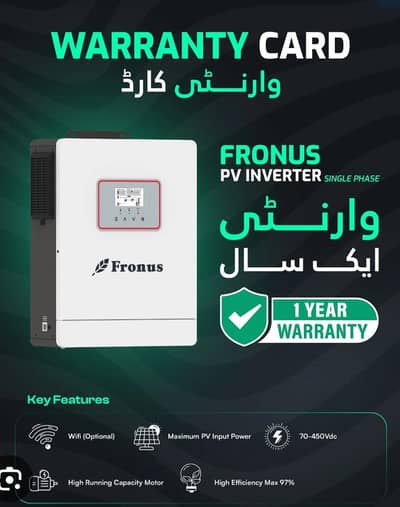 Fronus pv 9000 with one year warranty