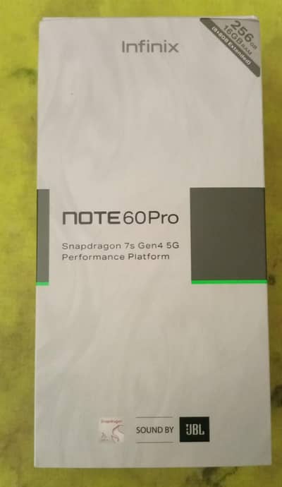 Infinix note 60 pro 8+256 with box non active