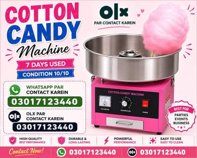 Cotton candy machine-7days used condition 10/10