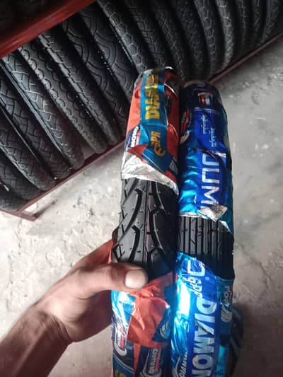 Diamond  new tyre for CD 70 pair