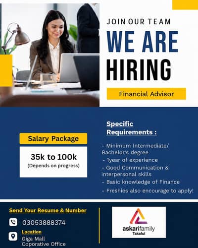 Hiring: Financial Advisor