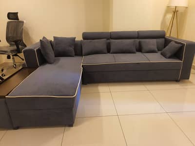 L shaped 6 Seater with 6 cusions