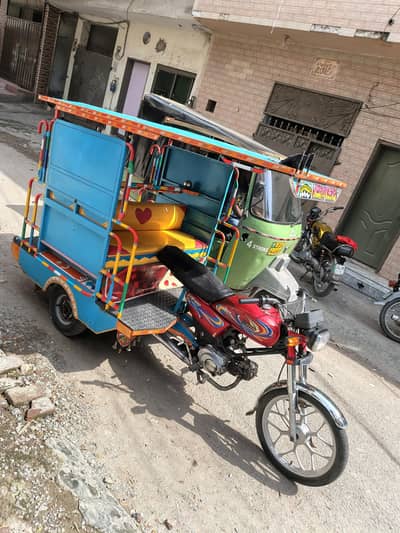 Chingchi rickshaw UNITED 100cc, Alley Rim wala, 03093363403 call me