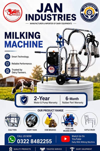 Milking machine price for Cows and buffalo's manufacturer, Mist, Fans