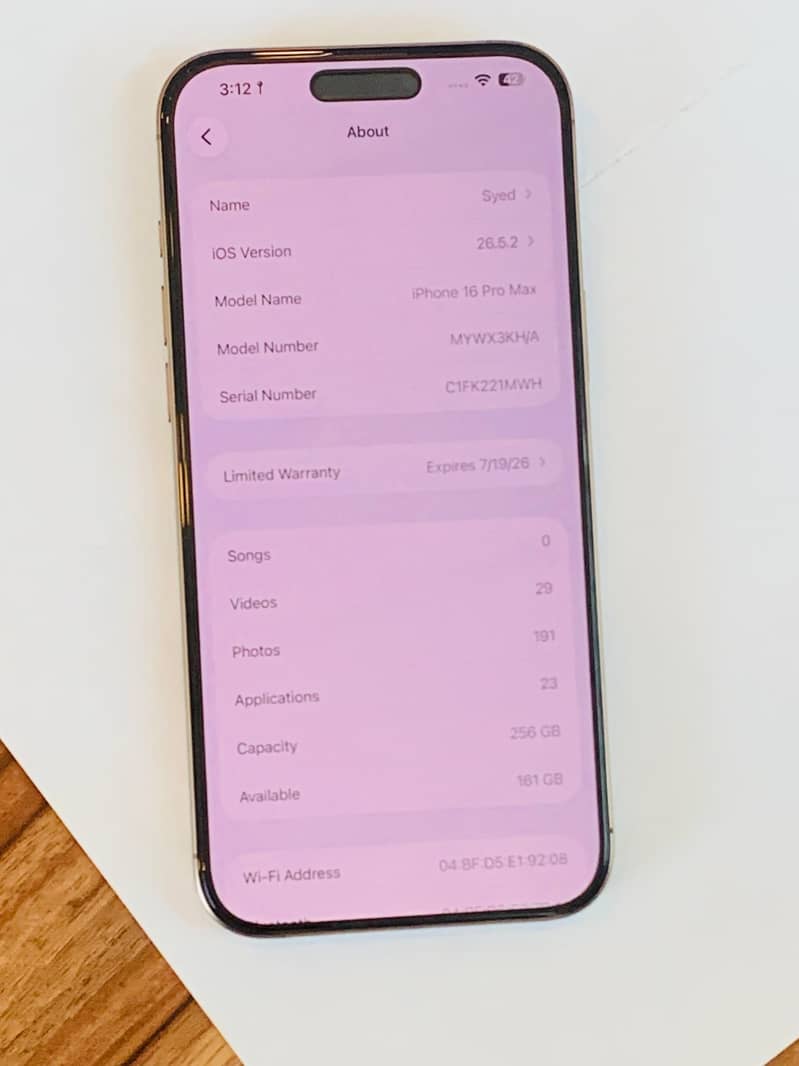 IPhone 16Pro Max 5