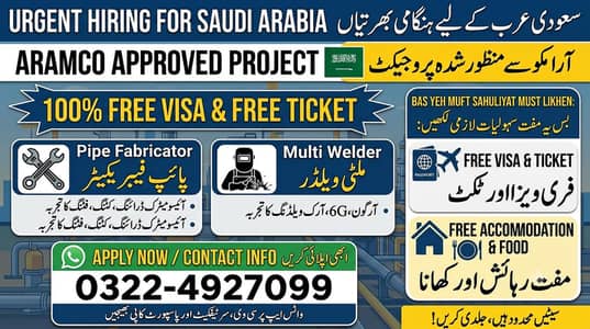 Multi welders & Pipe Fabricator  need