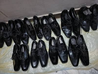 American import man shoes black shiny used sizes limited 6. to 12,