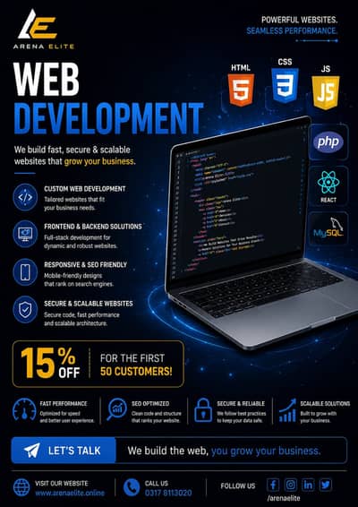 Arena Elite – Premium Web & Digital Solutions