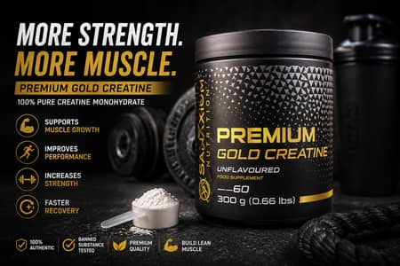 PREMIUM GOLD CREATINE UNFLAVOURED FOOD SUPPLEMENT
