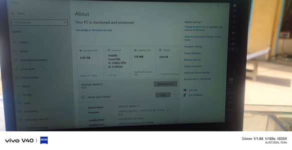 Lenovo laptop core I5 7th generation