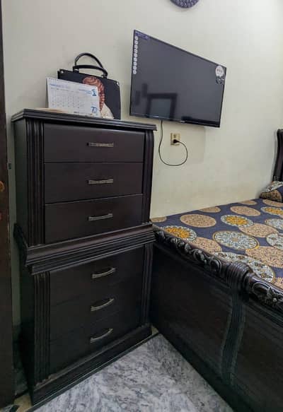 Bed set with mattress included 2 side tables