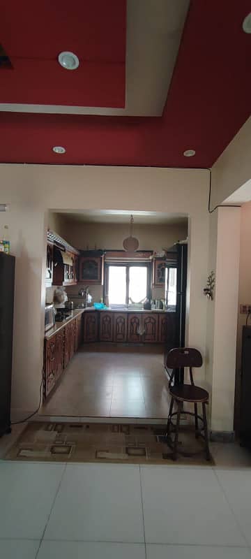 Brand New 4 bed dd 1st floor portion for rent tiled flooring America kitchen tiled washrooms 24 hours water and electricity separate gate and meters