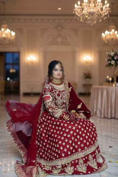 4 pcs lehnga set luxuary Bridal lehnga for sale 