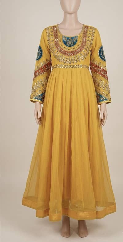 chiffon long frock