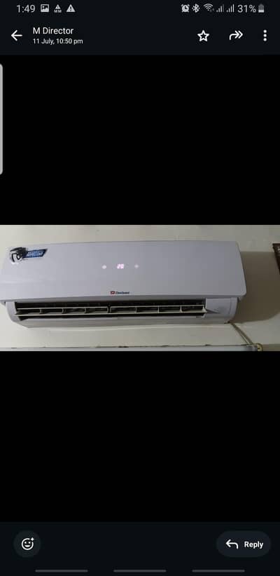 Dawlance split air conditioner 1.5ton (2 years used )