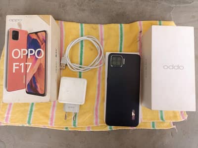 OPPO f17 full box dual sim ultra slim front finger fast charge