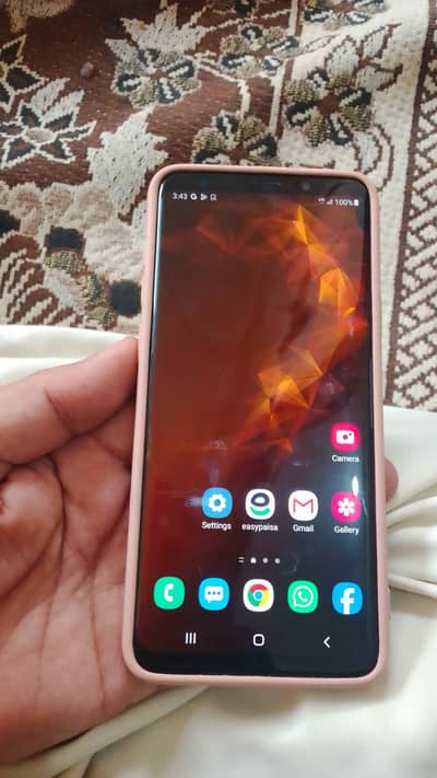 Samsung Mobile S9 Plus 6/256 single sim approved 1 dot baqi A to z ok