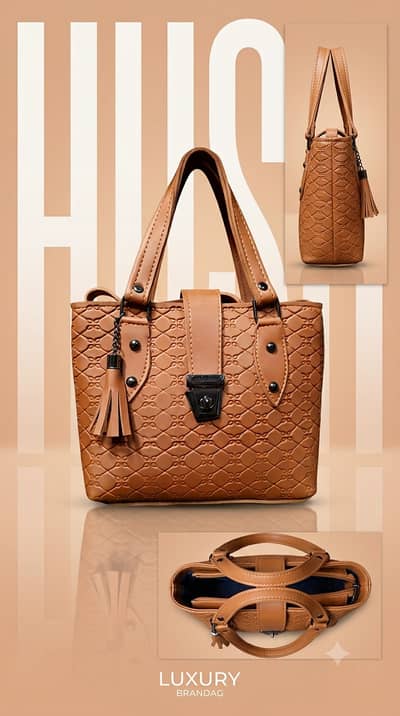 Luxury Brown Leather Handbag for Women