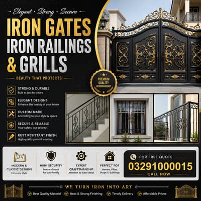 Iron Gates, Iron Railings & Window Grills | Custom Gate Fabrication