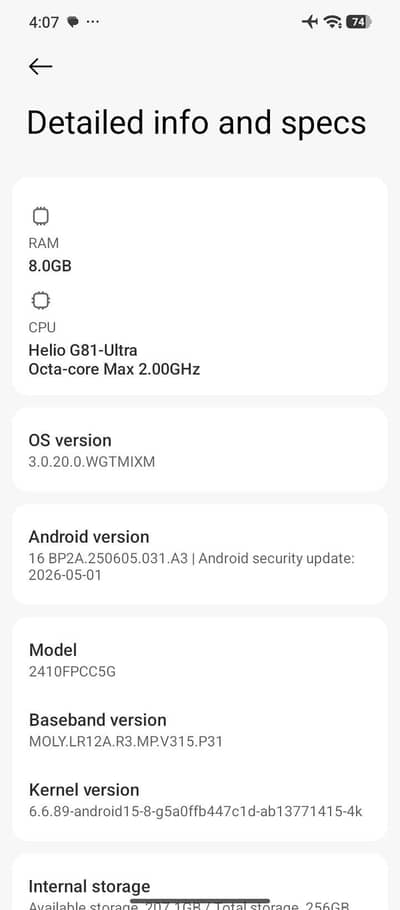 Xiaomi POCO C75 only mobile Hy nic de dunga