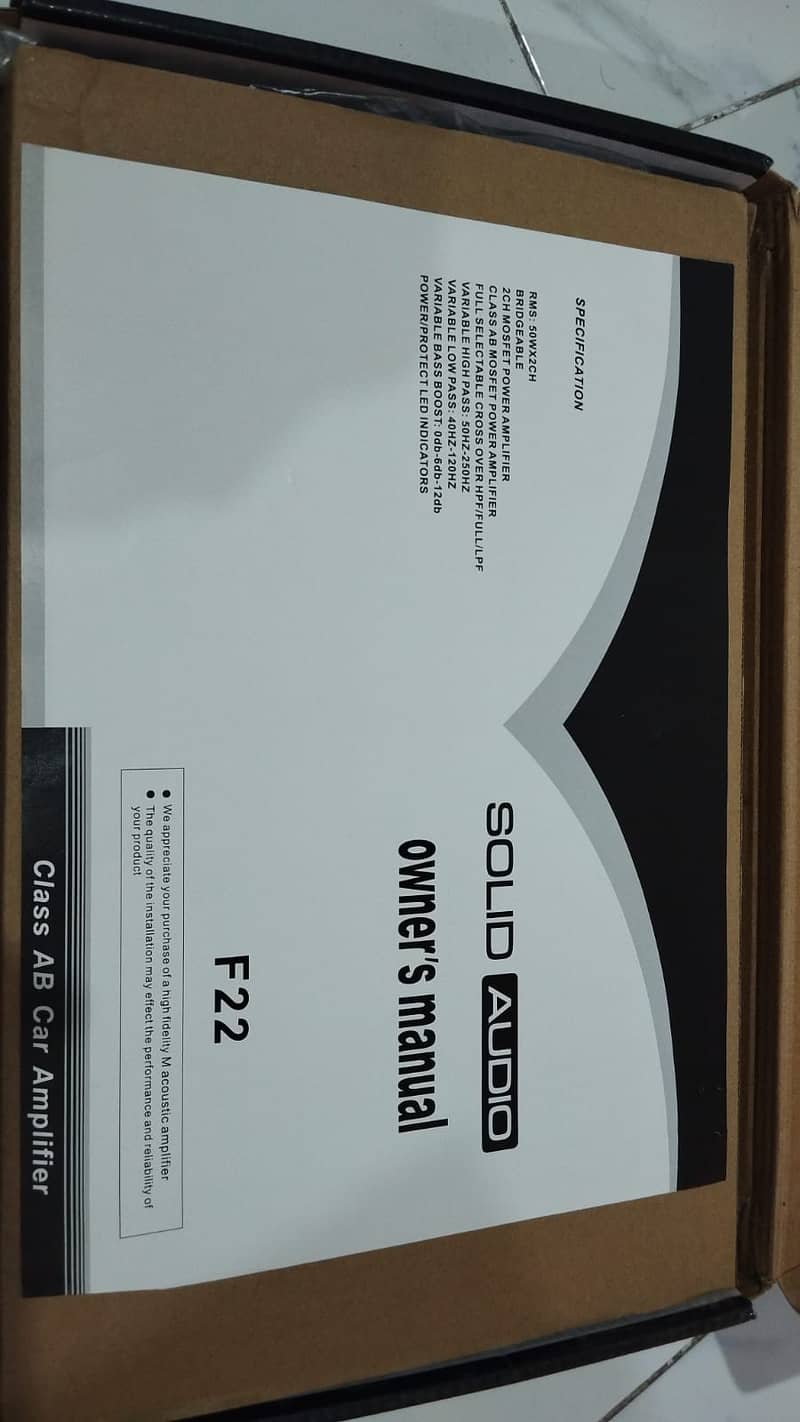 Solid Audio F22 Amplifier 0