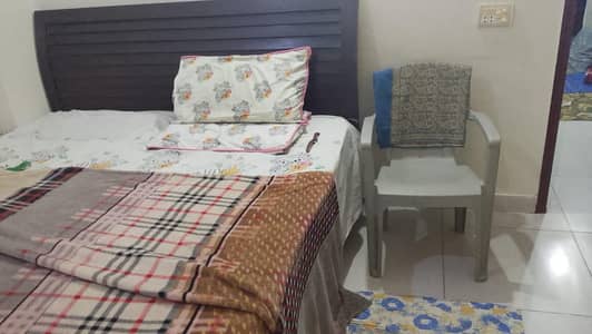 bed with mattress