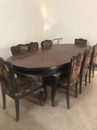 Dining table with 8 chairs
